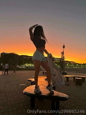 sexy aly_ts in front of beautiful sky