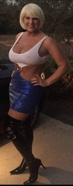 Your wife was popular at the costume party. Those tits are magnificent.