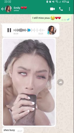 She can’t talk. Call later.