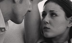 When he plunges his fingers in you AND stares at you with that intensity...