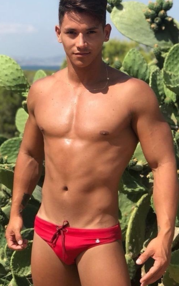 Beautiful red speedo bulge