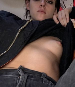 Kristen Stewart - Boob Reveal Black Top