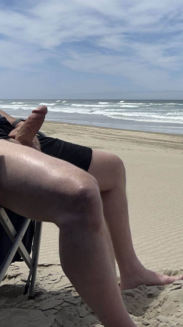 hard on the beach