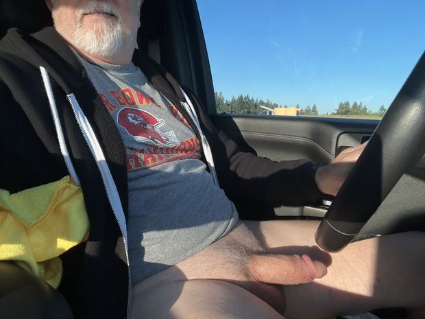 driving hard, with a ray of sun