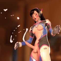 FUTA Dva can't stop ejaculating