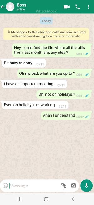 My boss is with my wife now