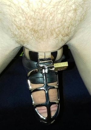 Caged cock