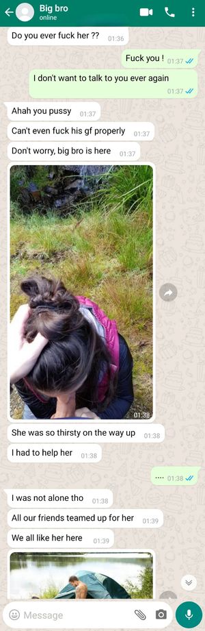 Your gf went hiking with your older brother 2