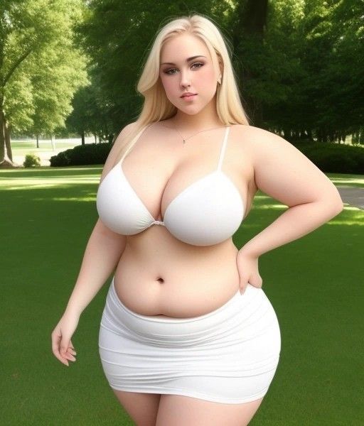 Revealing her chubbiness