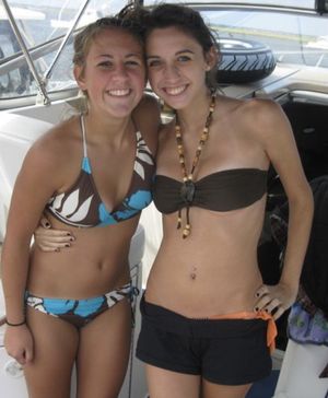 Just excited to be on a boat