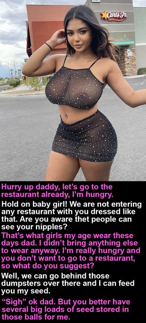 Dad Feeds His Daughter