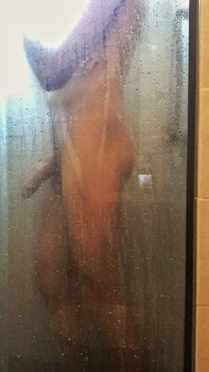 Taking a shower