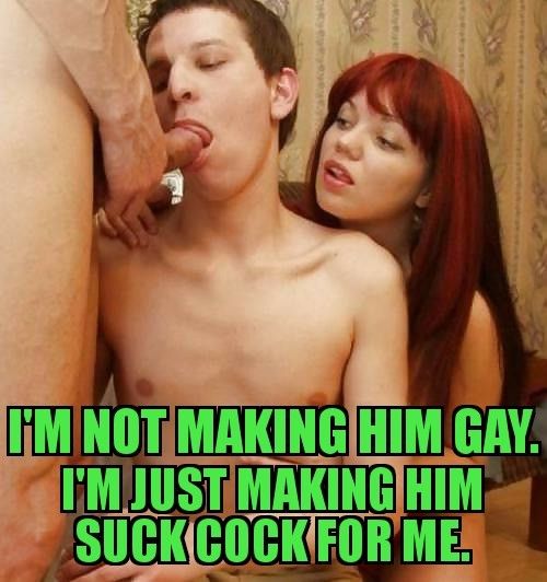 She gets horny watching you suck for her