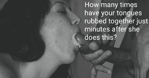 She doesn't even wash her mouth because you never notice