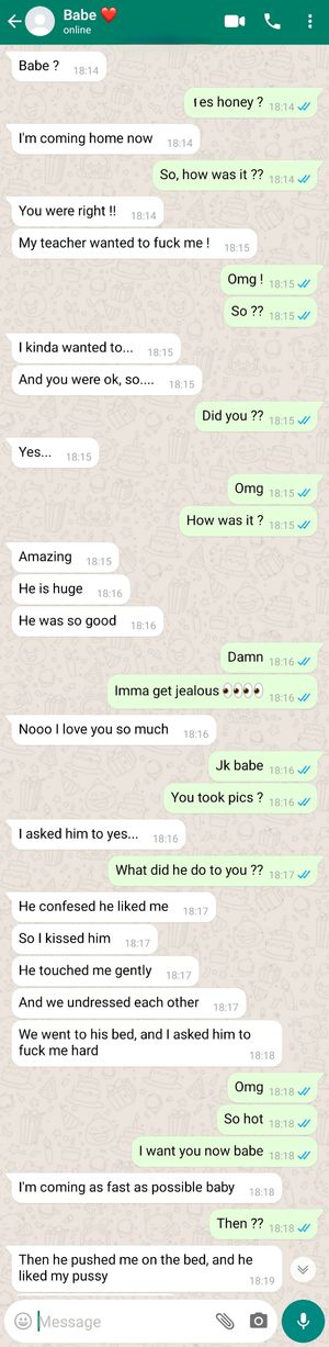 Your gf finally fucked her teacher 1