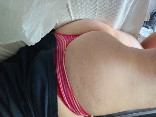 Ass in thong