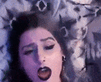 Goth face of pleasure