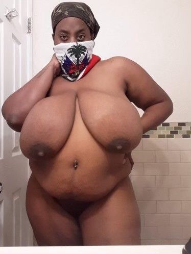 Huge black tits