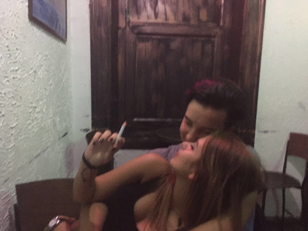 smoking plus cleavage equals desperate and cock hungry