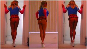 Slutty Raquel Rocking a Tiny Cheeky Microskirt