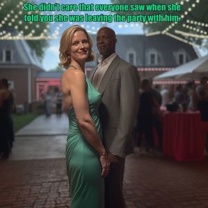 And she didn't care that everyone saw her leave