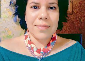 Mexican little piggy Lupita collared