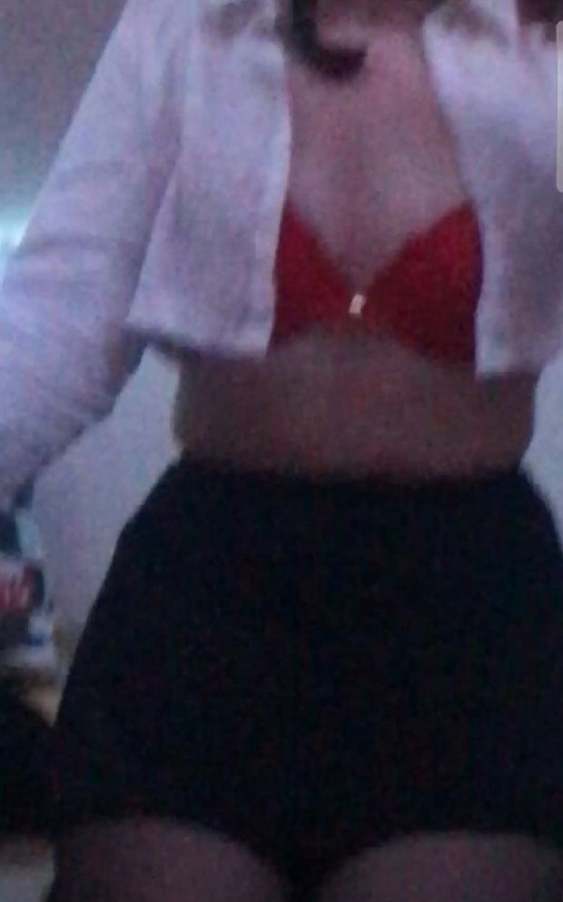 brunette showing underwear 1