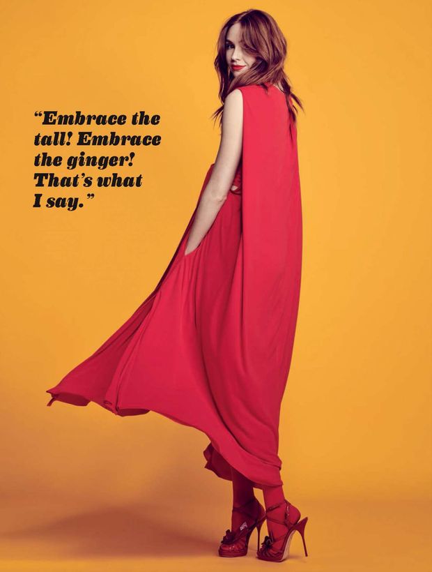Karen in red
