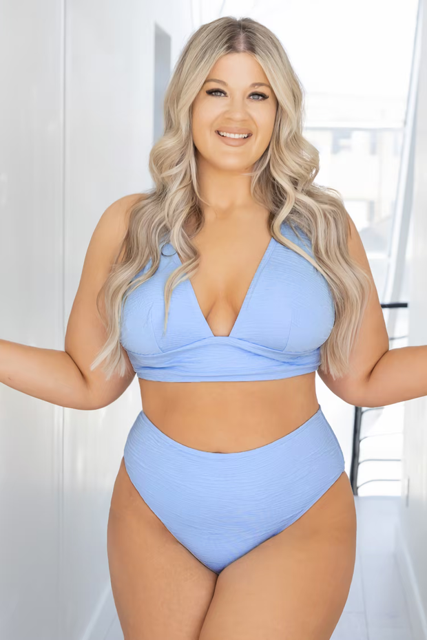 Light Blue Classic High Waist