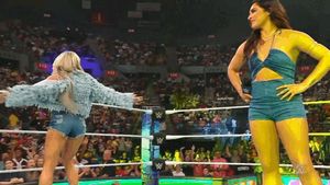 WWE Liv Morgan Smackdown - stunning hot legs walking part 2 slow motion gif!