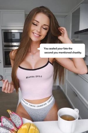 I enjoy seeing you squirm and beg for release while you're in your sissy chastity, knowing that I hold the key to your pleasure.