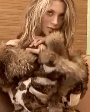 Fur babe revealing beautiful tits