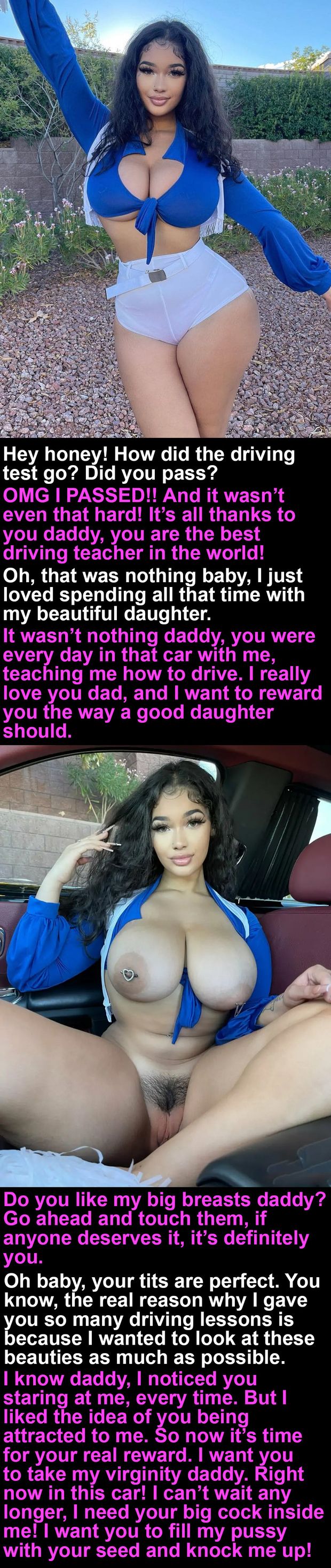Busty daughter rewards her daddy