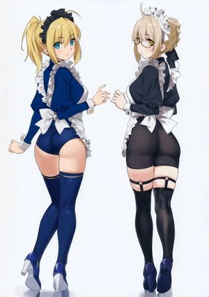 Artoria Saber and Artoria Salter by Orangemaru