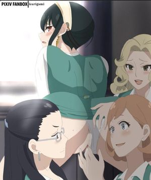 Co-workers helping Yor