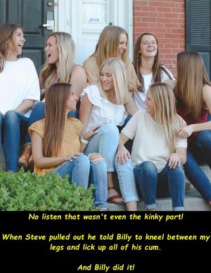 She is telling all her friends