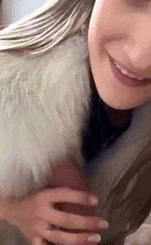 Look at this cock in a cloud of fur