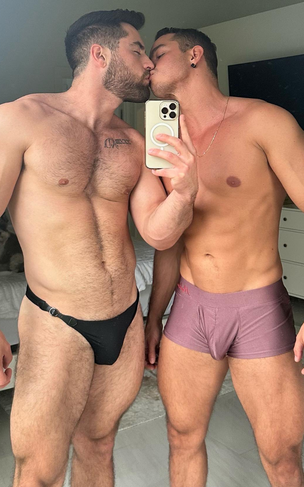 Sexy couples selfie