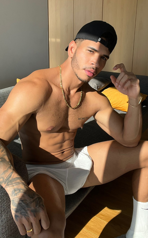 Bulging white undies