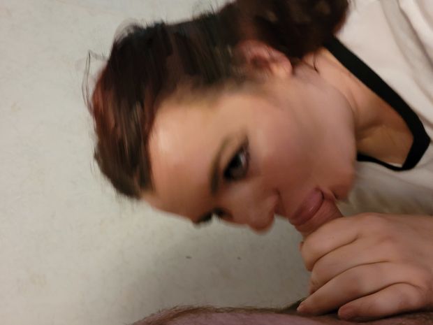 Goddess sucks cock