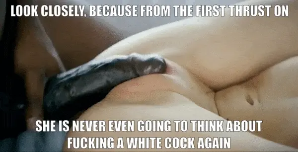 That moment a white woman becomes black addicted