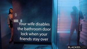 Wife loves to sneak a peak