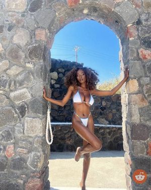 Princia Gonoporo in a White bikini