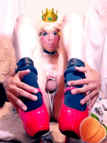 Sissy princess in heels