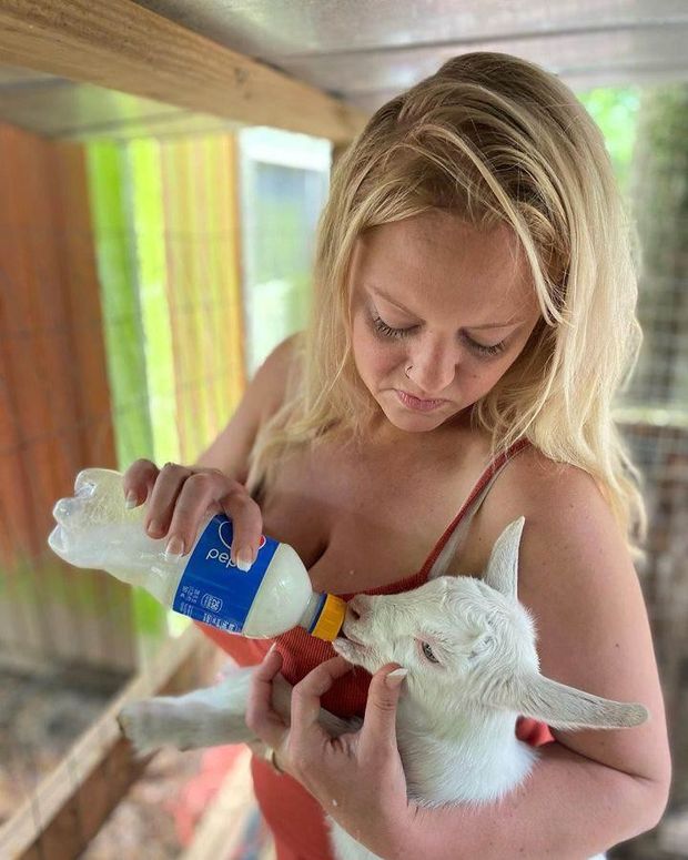 I'm actually feeding him my milk! It's full of nutrition!