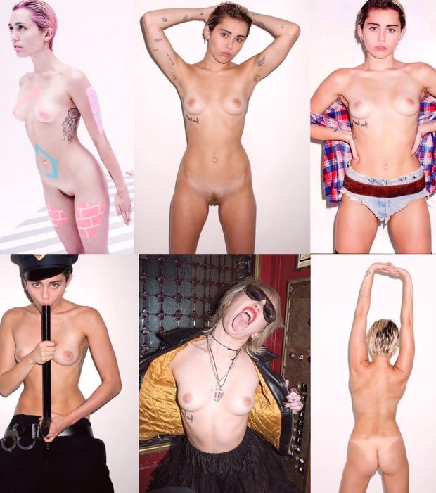 Miley tits ass and pussy collage