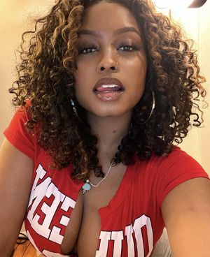 Beautiful flirtatious ebony queen