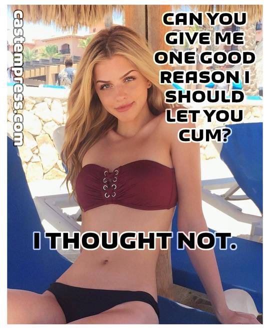 You know you deserve nothing...