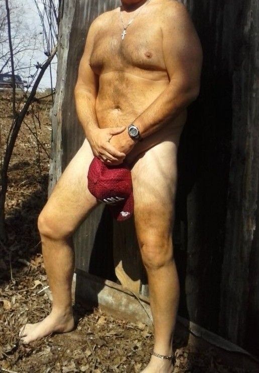 Me behind the barn