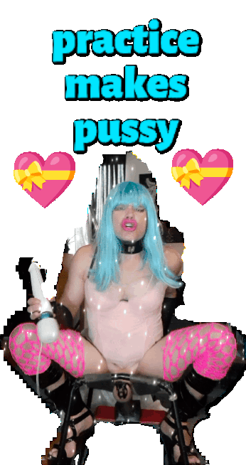 Practice makes pussy for cuckold sissy faggot in chastity cage